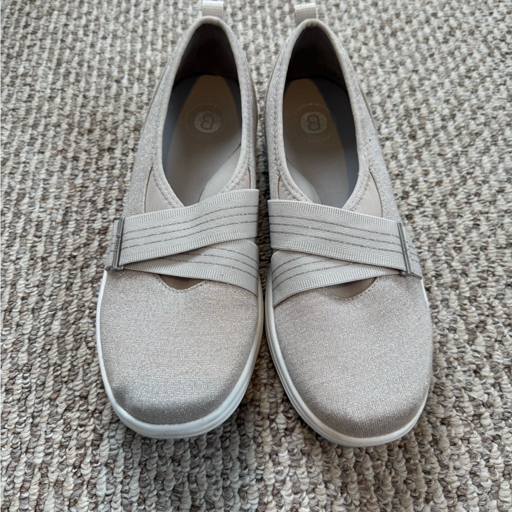 Bzees Light Beige Slip-On Flats